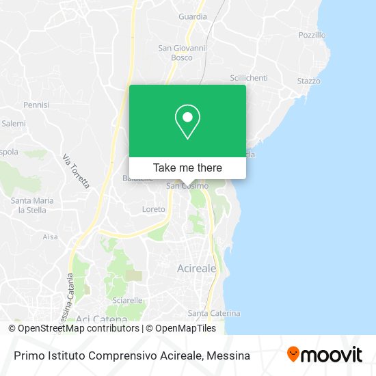 Primo Istituto Comprensivo Acireale map