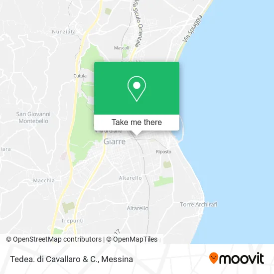 Tedea. di Cavallaro & C. map