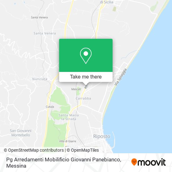 Pg Arredamenti Mobilificio Giovanni Panebianco map