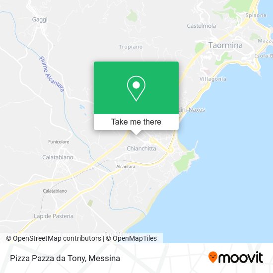 Pizza Pazza da Tony map
