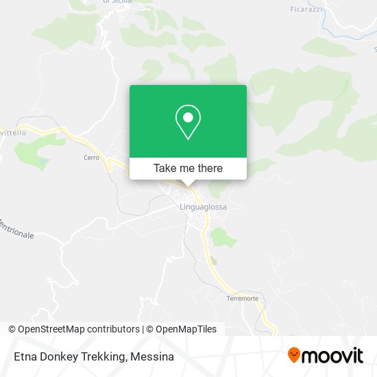 Etna Donkey Trekking map