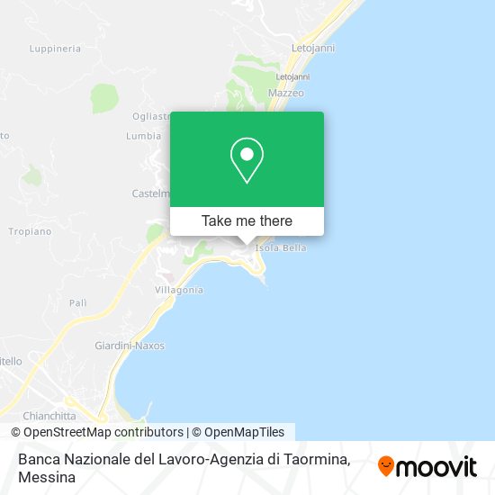 Banca Nazionale del Lavoro-Agenzia di Taormina map