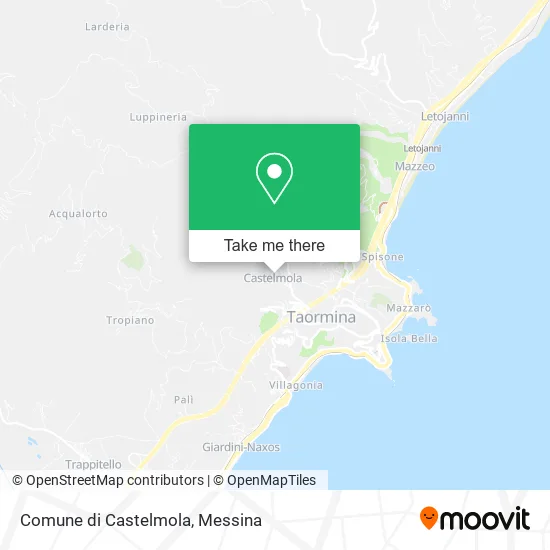 Municipality of Castelmola map