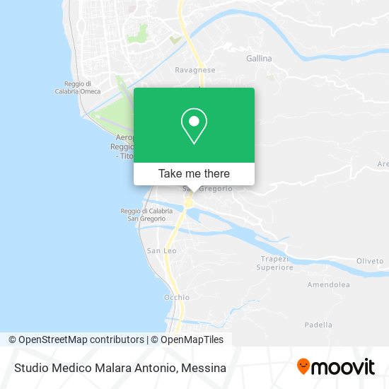 Studio Medico Malara Antonio map