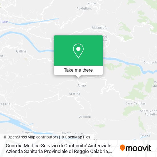 Guardia Medica-Servizio di Continuita' Aistenziale Azienda Sanitaria Provinciale di Reggio Calabria map