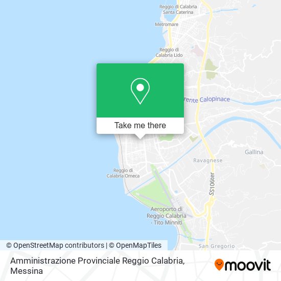 Amministrazione Provinciale Reggio Calabria map
