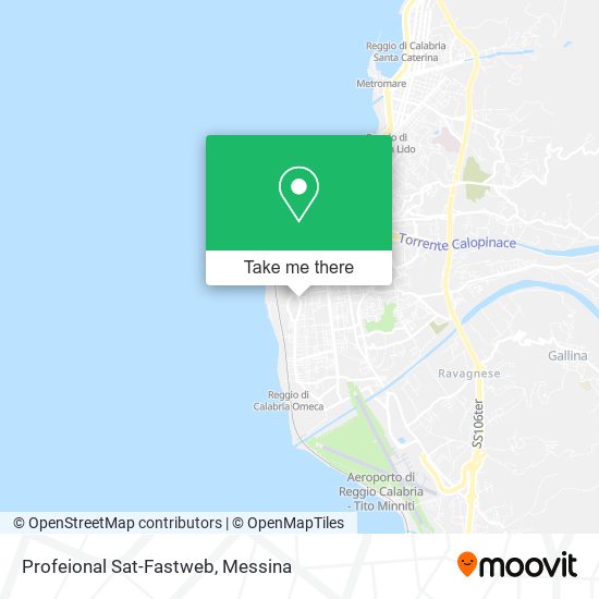 Profeional Sat-Fastweb map