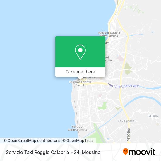 Servizio Taxi Reggio Calabria H24 map