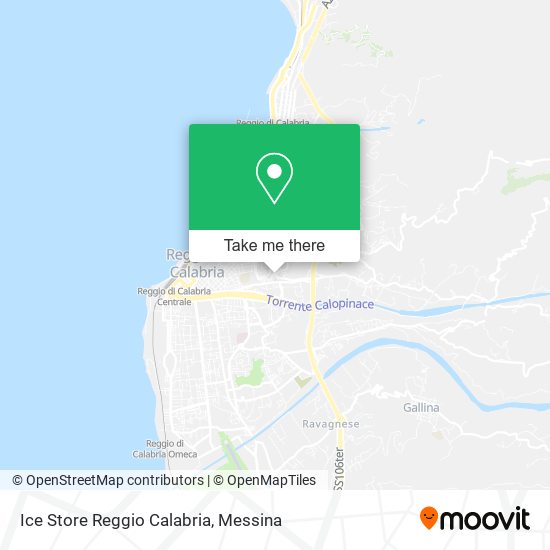 Ice Store Reggio Calabria map