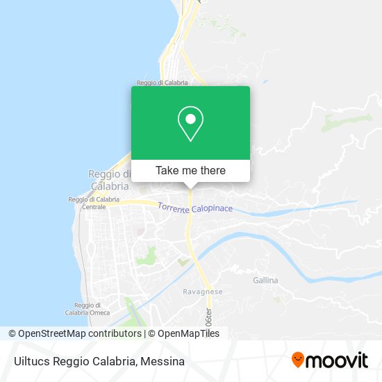 Uiltucs Reggio Calabria map