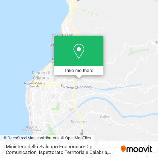 Ministero dello Sviluppo Economico-Dip. Comunicazioni Ispettorato Territoriale Calabria map
