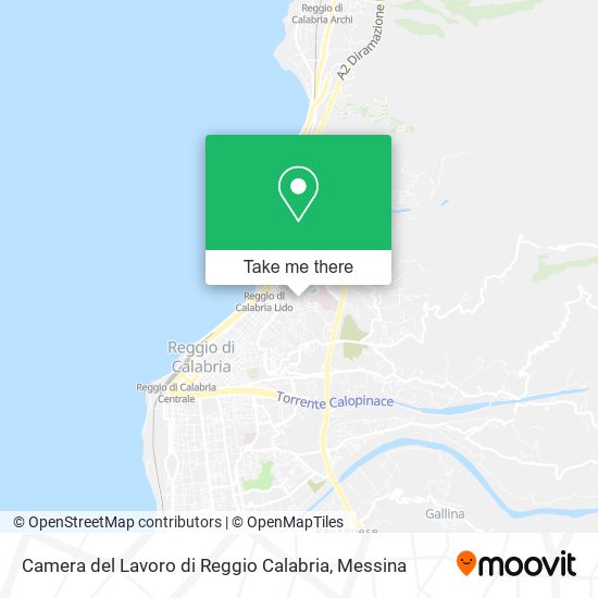 Camera del Lavoro di Reggio Calabria map