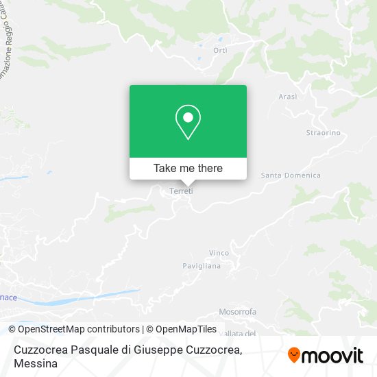 Cuzzocrea Pasquale di Giuseppe Cuzzocrea map