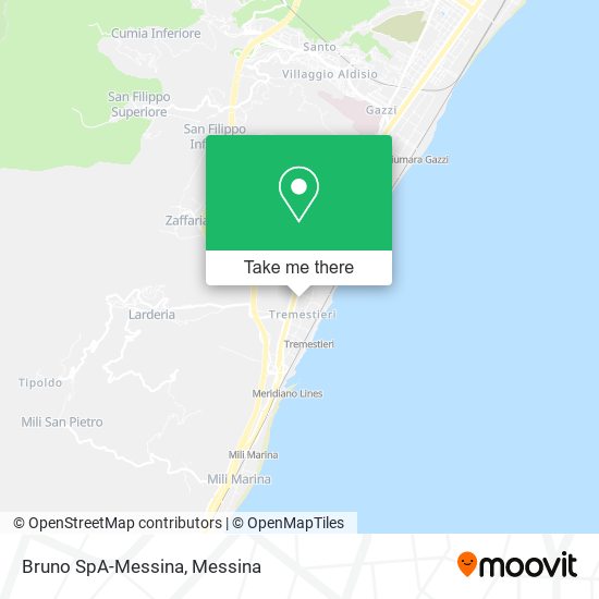 Bruno SpA-Messina map