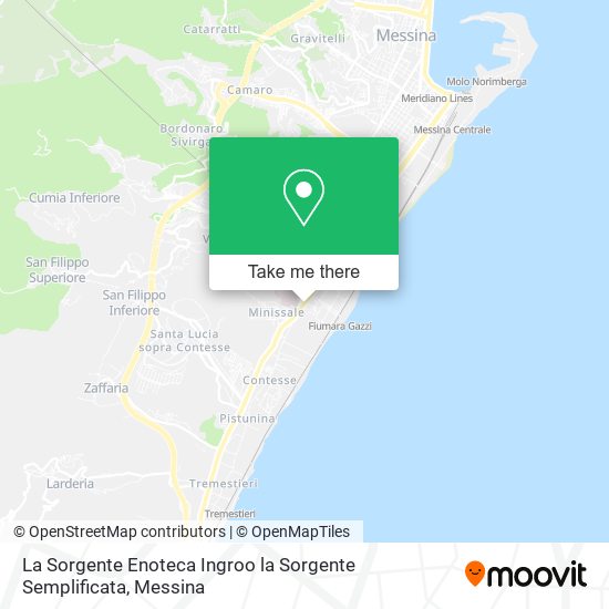 La Sorgente Enoteca Ingroo la Sorgente Semplificata map