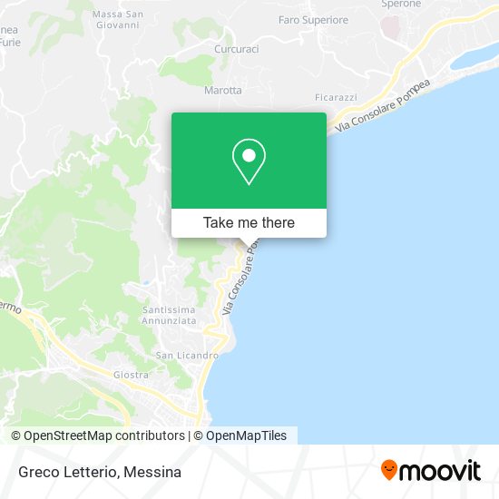 Greco Letterio map