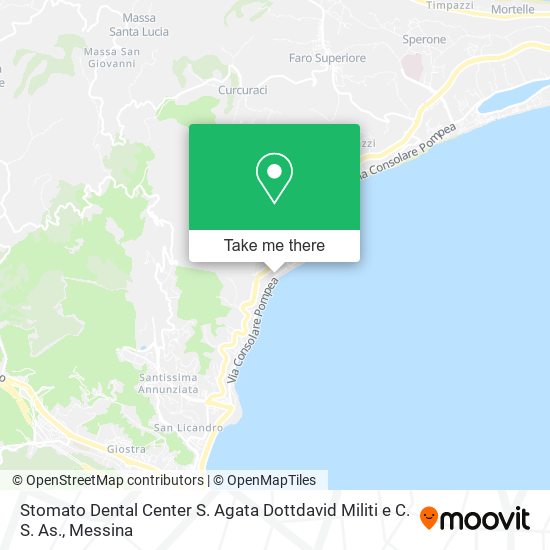 Stomato Dental Center S. Agata Dottdavid Militi e C. S. As. map