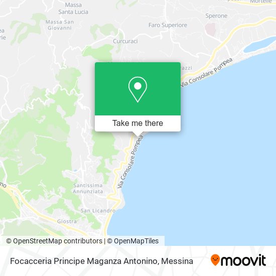 Focacceria Principe Maganza Antonino map