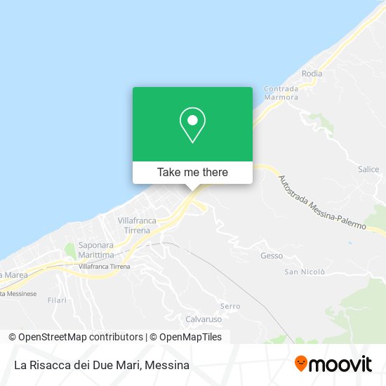 La Risacca dei Due Mari map