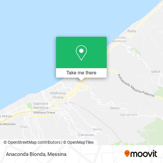 Anaconda Bionda map
