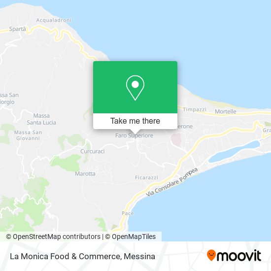 La Monica Food & Commerce map