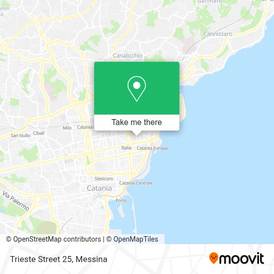 Trieste Street 25 map