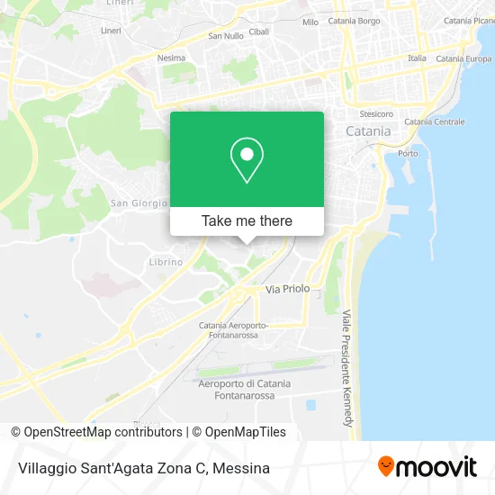 Villaggio Sant'Agata Zona C map