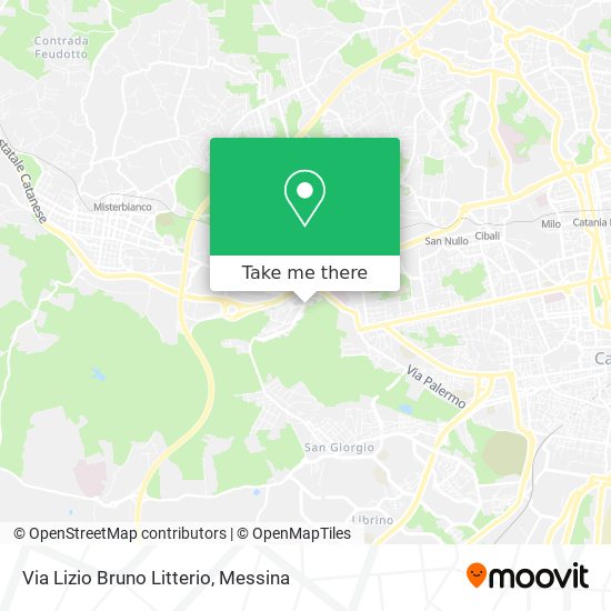 Via Lizio Bruno Litterio map