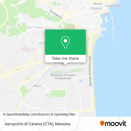 Aeroporto di Catania (CTA) map
