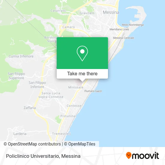 Policlinico Universitario map