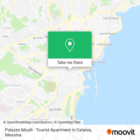 Palazzo Miceli - Tourist Apartment in Catania map