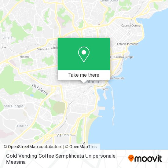 Gold Vending Coffee Semplificata Unipersonale map