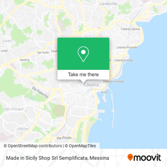 Made in Sicily Shop Srl Semplificata map