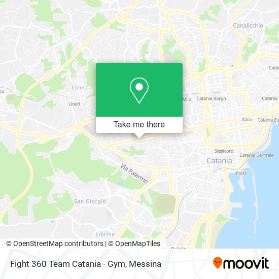 Fight 360 Team Catania - Gym map