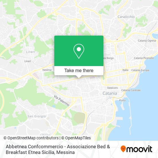 Abbetnea Confcommercio - Associazione Bed & Breakfast Etnea Sicilia map