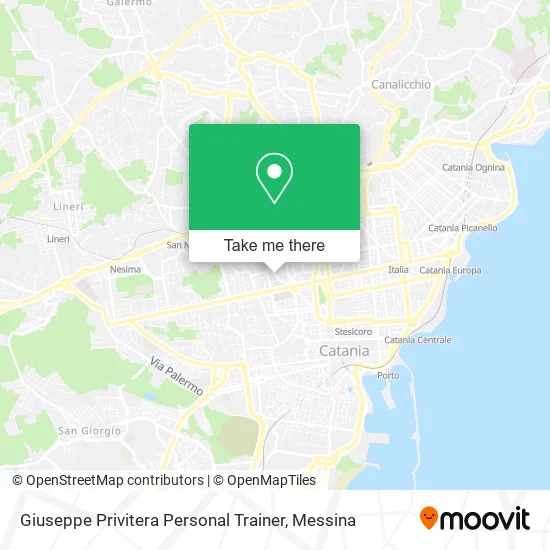 Giuseppe Privitera Personal Trainer map