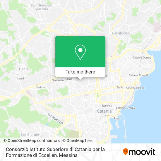 Consorziò Istituto Superiore di Catania per la Formazione di Eccellen map