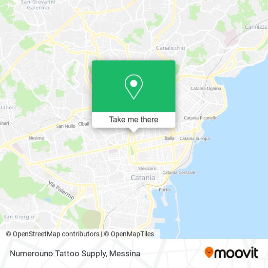 Numerouno Tattoo Supply map