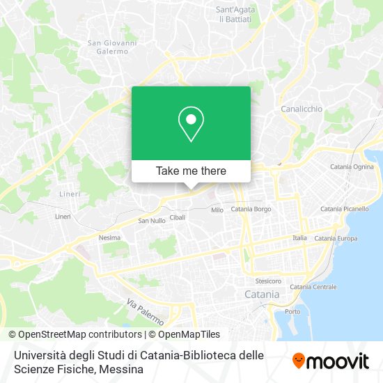 Università degli Studi di Catania-Biblioteca delle Scienze Fisiche map