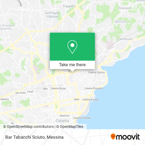 Bar Tabacchi Sciuto map