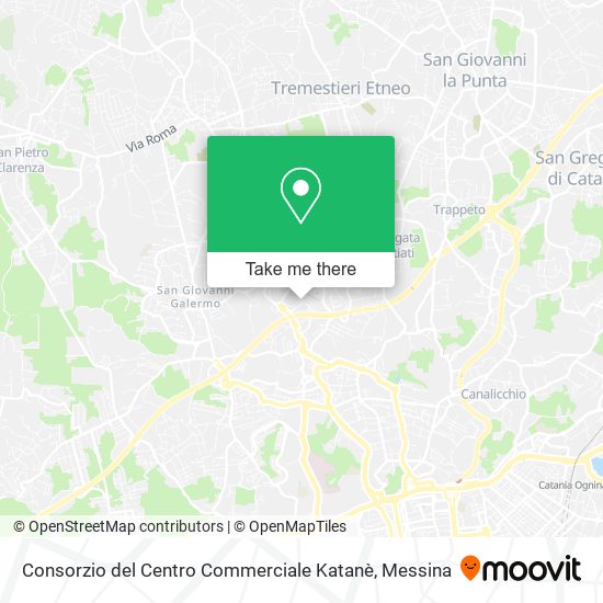 Consorzio del Centro Commerciale Katanè map