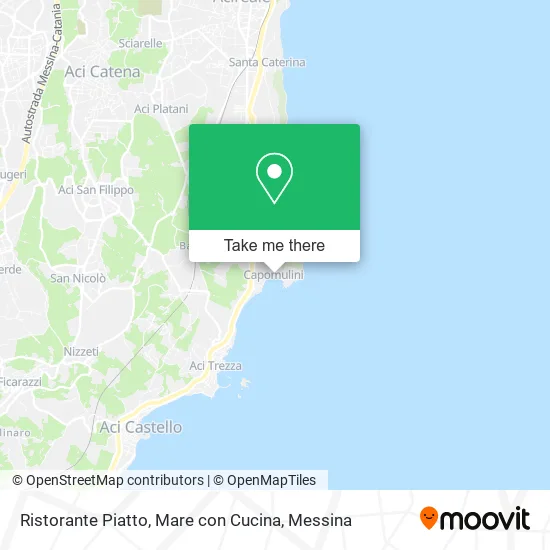 Restaurant Piatto, Sea with Kitchen map