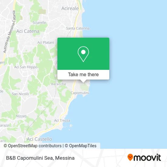 B&B Capomulini Sea map