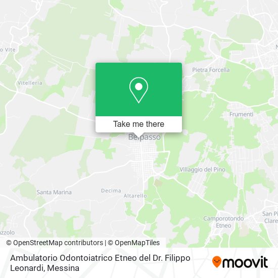 Ambulatorio Odontoiatrico Etneo del Dr. Filippo Leonardi map