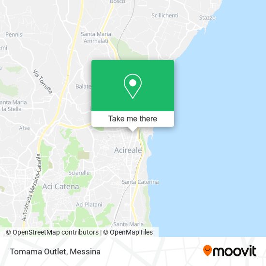 Tomama Outlet map