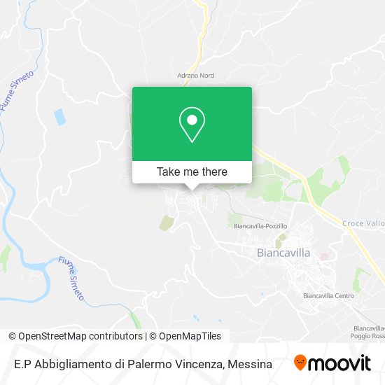 E.P Abbigliamento di Palermo Vincenza map