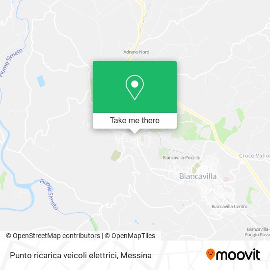 Punto ricarica veicoli elettrici map