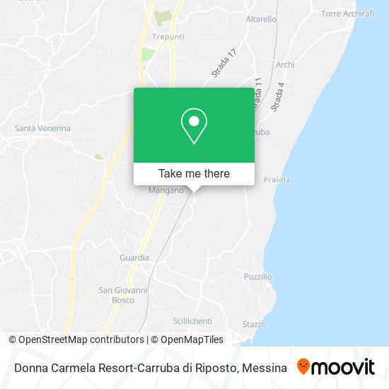 Donna Carmela Resort-Carruba di Riposto map