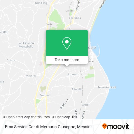 Etna Service Car di Mercurio Giuseppe map