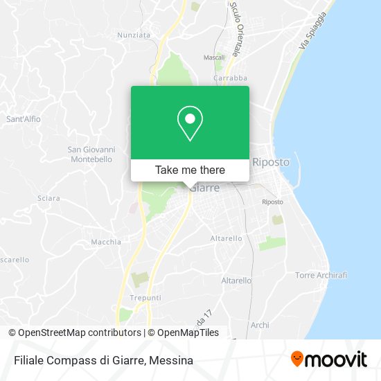 Filiale Compass di Giarre map